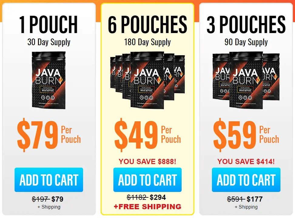 java burn price